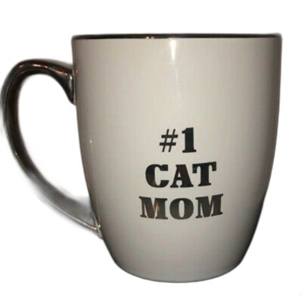 #1 Cat Mom Mug 100% Stoneware